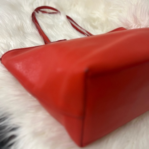 Coach #F37785 Vibrant Red Tote Bag - Picture 3 of 13